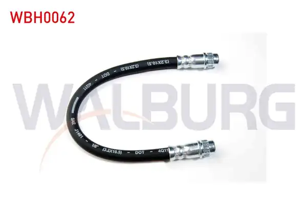 WALBURG WBH0062 | Fren Hortumu Arka Sol Sağ 250mm Citroen Berlingo 2 Adet