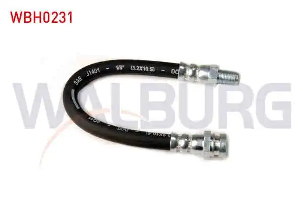 WALBURG WBH0231 | Fren Hortumu Arka Sol-Sağ 200mm Mitsubishi Lancer VII (Csa) 2003-2007 / Mitsubishi Outlander I (Cuw) 2001-2006 | 2 Adet