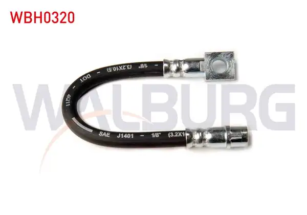 WALBURG WBH0320 | Fren Hortumu Arka Sol Sağ 180mm Diskli Fren İçin Opel Astra G F69 1998 2005 Opel Zafira A 1999 2005 2 Adet