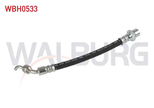 WALBURG WBH0533 | Fren Hortumu Arka Sol Sağ 180mm Toyota Auris Zre15 2007 2012 2 Adet