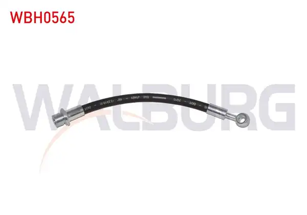 WALBURG WBH0565 | Fren Hortumu Arka Sol Sağ ABS li 190mm Nissan Micra K11 1992 2003 2 Adet