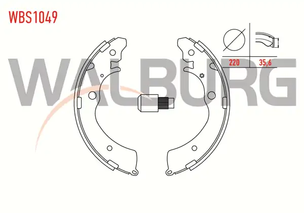 WALBURG WBS1049 | Fren Pabuç Balata Arka Honda Accord V