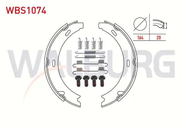 WALBURG WBS1074 | El Fren Balatası Aksesuarli Mercedes A