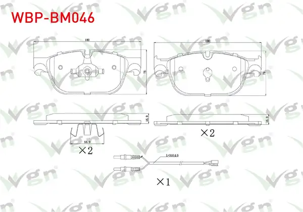 WGN Wbp Bm046 Fren Balata Ön Bmw 3 Serisi