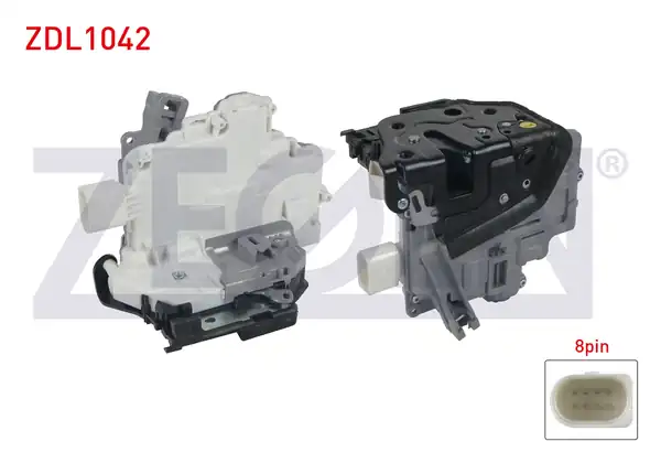 ZEGEN ZDL1042 | Kapı Kilidi Motorlu Sol Arka 8 Pin Volkswagen Passat 2005-2012 Tiguan 2007-2016 / Audi A4-Q7 2006-2015 / Skoda Superb 2010-2015