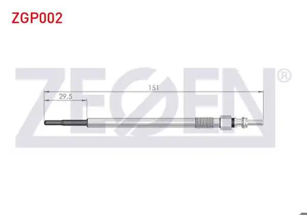 ZEGEN ZGP002 | Kızdırma Buji 11V Alfa Romeo 147 | 10 Adet