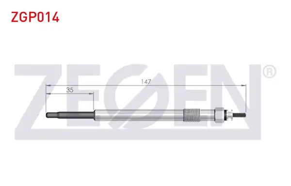 ZEGEN ZGP014 | Kızdırma Buji 11 5v Citroen Jumper III 10 Adet