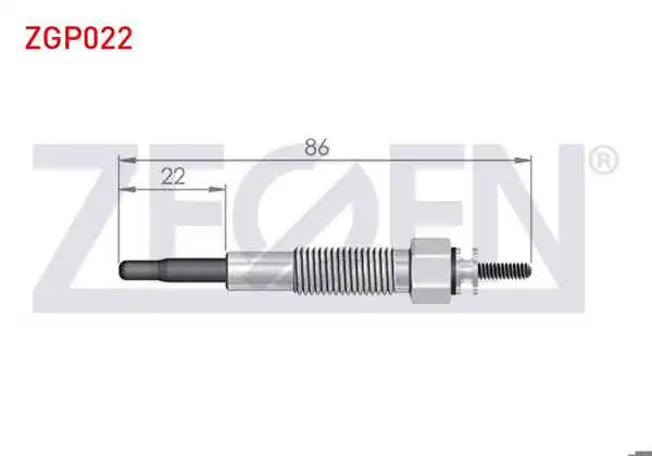 ZEGEN ZGP022 | Kızdırma Buji 11V Ford Ranger | 10 Adet