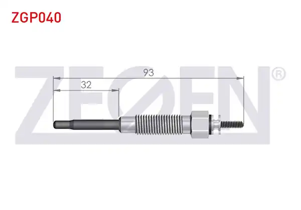 ZEGEN ZGP040 | Kızdırma Buji 11v Toyota Hilux 10 Adet