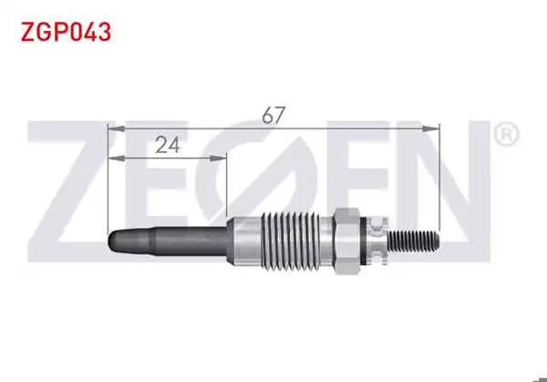 ZEGEN ZGP043 | Kızdırma Buji 11V Citroen Berlingo | 10 Adet