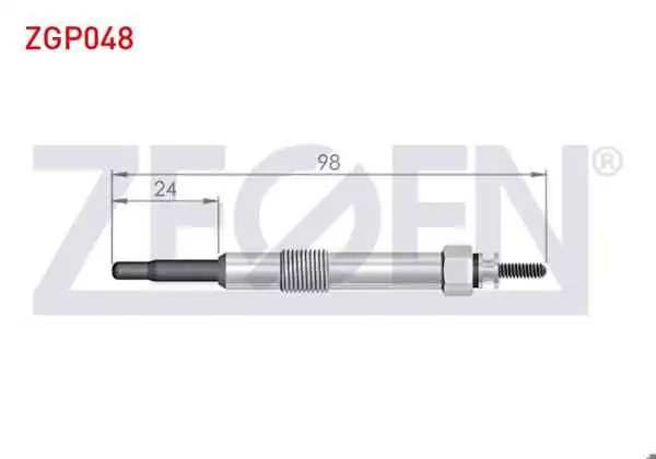 ZEGEN ZGP048 | Kızdırma Buji 11V Alfa Romeo 145 | 10 Adet