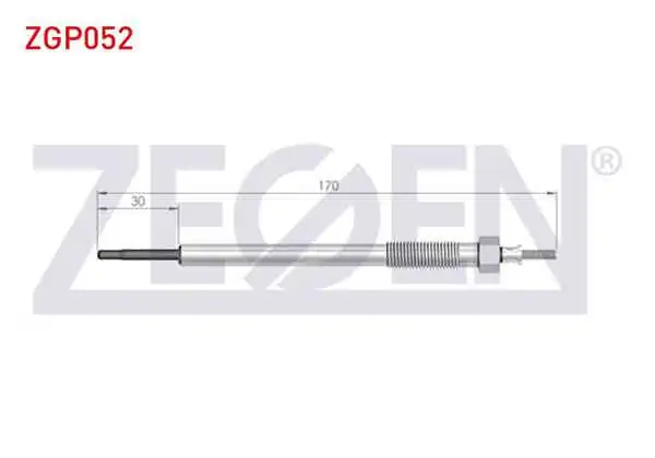 ZEGEN ZGP052 | Kızdırma Buji 11V Mitsubishi L200 | 10 Adet
