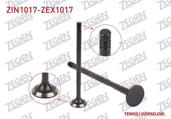 ZEGEN ZIN1017-ZEX1017 | Subap Takım (Nıtrasyonlu) Fiat Doblo 1.9 D Eng. (223 A6.000) (182 B9.000)