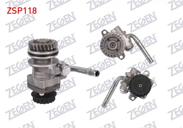 ZEGEN ZSP118 | Direksiyon Pompası 125 Bar Kasnaklı Coklu Kayış VW Transporter V 2 5 TDI 2003 2011 Touareg 2 5 R5 TDI 2002 2010