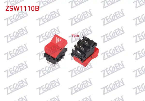 ZEGEN ZSW1110B | Flaşör Anahtarı 7 Pin Kırmızı Fiat Dogan Kartal Şahin 1993 2002