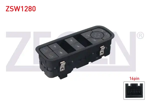 ZEGEN ZSW1280 | Cam Açma Anahtar Grup Ayna Ayarlı 16 Pin Porsche Panamera 2016