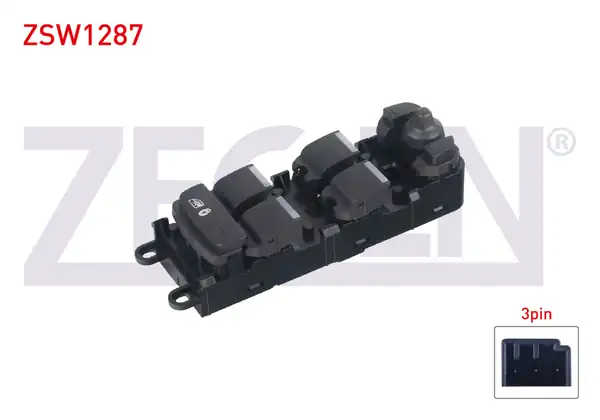 ZEGEN ZSW1287 | Cam Açma Anahtar Grup Ayna Ayarlı 3 Pin Land Rover Discovery Sport 2014