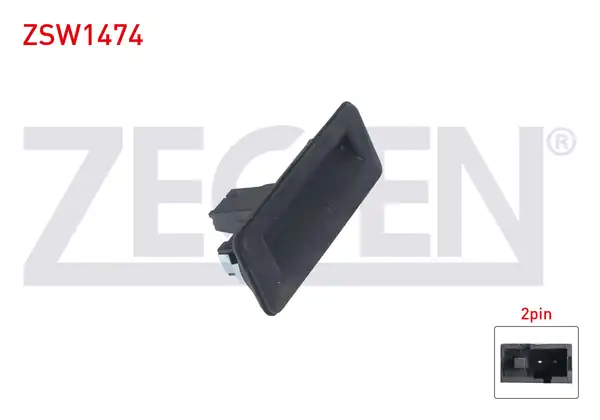 ZEGEN ZSW1474 | Bagaj Kilit Butonu 2 Pin Skoda Fabia II III Octavia Rapid Roomster Superb Yeti 2006