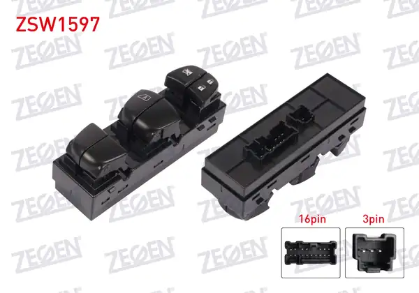 ZEGEN ZSW1597 | Cam Açma Anahtar Grup 19 Pin Nissan Juke 2010 Qashqai 2014