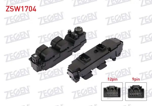 ZEGEN ZSW1704 | Cam Açma Anahtar Grup Ayna Ayarlı 25 Pin Mazda 6 2007-2013