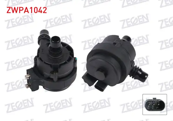 ZEGEN ZWPA1042 | Yardımcı Su Pompası BMW 1 Serisi (F20) 2010-/ 2 Serisi (F45) 2015-/ 3 Serisi (F30) 2011-2018 / 4 Serisi (F32) 2013-2019 / 4 Serisi (G22) 2019-/ 5 Serisi (G30) 2016-/ Mini Cooper Countryman (F60) 2017 -