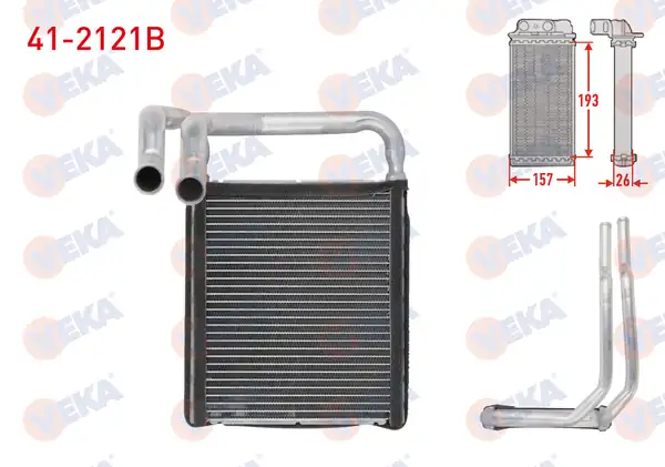 VEKA 41-2121B | Kalorifer Radyatörü Brazing Hyundai Accent Blue 1 6 CRDI 2012