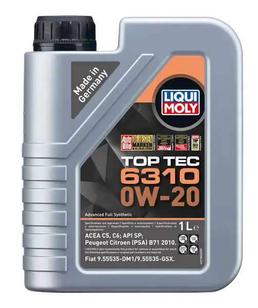 LIQUI MOLY 21880 | Top Tec 6310 Motor Yağı 0w 20 1l Koli 6 Adet 6 Adet