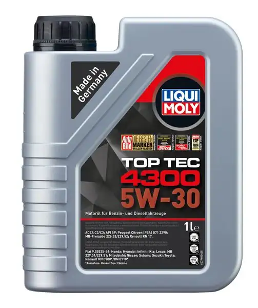 LIQUI MOLY 2323 | Top Tec 4300 Motor Yağı 5w 30 1litre Koli 6 Adet 6 Adet