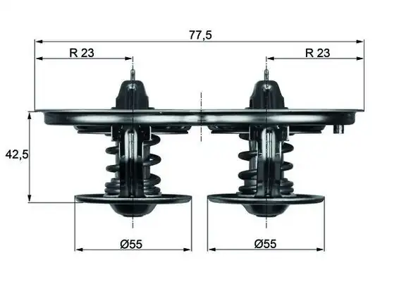 MAHLE TX3271D | Termostat 71 71 C Lkw Scania