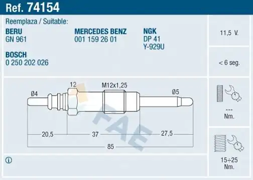 FAE 74154 | Yeni Kayıt