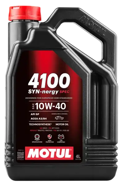 MOTUL 305-112891 | Motul 4100 Syn Nergy Spec 10w 40 Yarı Sentetik Motor Yağı Benzin Dizel