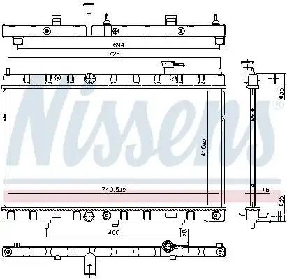 NISSENS 606312 | Radyatör X Traıl 2 5 13