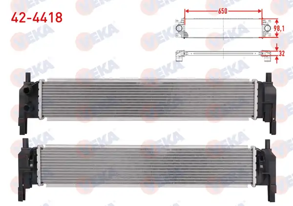 VEKA 424418 | Turbo Radyatörü Volkswagen Golf VII 5g1 1 6 TDI 2012