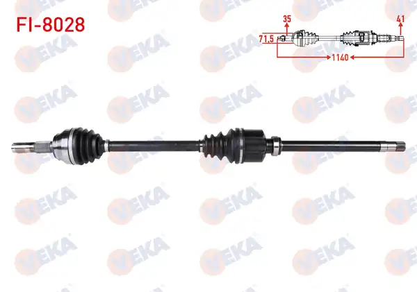 Veka Fi 8028 Sağ Ön Komple Aks Fiat Ducato 250 Peugeot Boxer Citroen Jumper 2 2 Hdi 1140mm 06 14