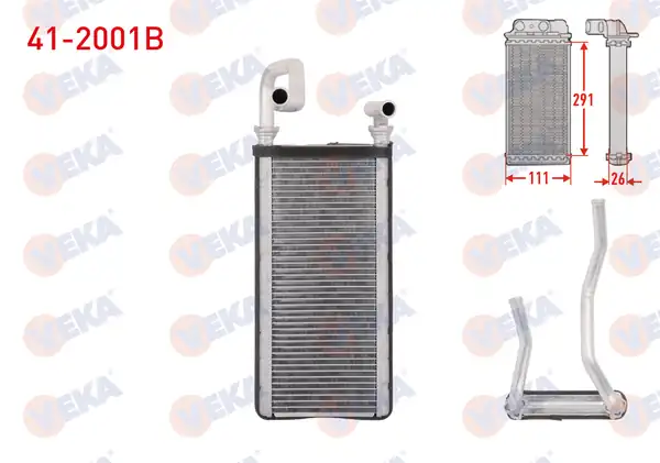 VEKA 41-2001B | Kalorifer Radyatörü Brazing Honda Cr V İ 2 0i 16v 1995 2002