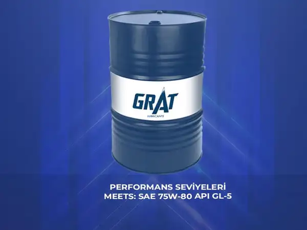GRAT 675810 | Şanzıman Yağı 75w80 Varil 180 Kg Gl 5 Yarı Sentetik 205 Litre