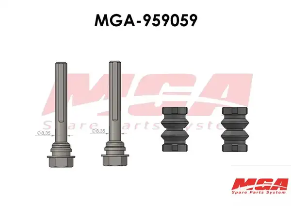 MGA 959059 | Kaliper Burç Tamir Tk Arka Renault Clio III Megane III 3008 308 5008 407 C3 C4 C5 S40 V40