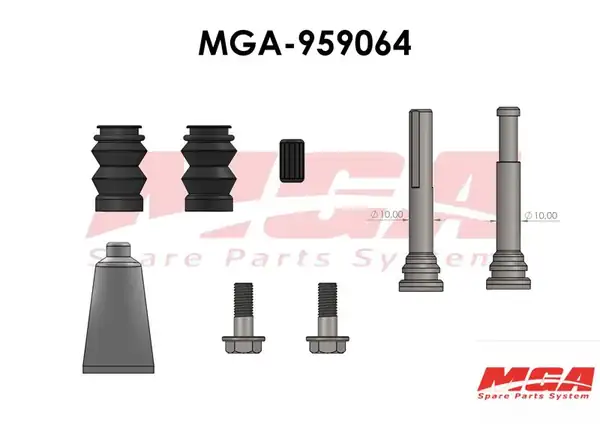 MGA 959064 | Kaliper Burç Tamir Tk Civatalı Ön Fiat Egea