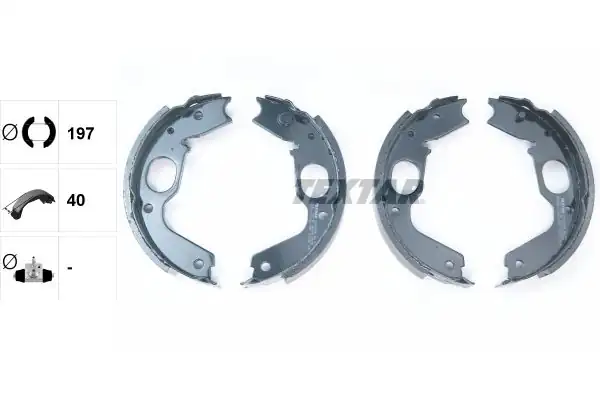 TEXTAR 91056900 | Fren Pabuç Balata Pajero 91 00 Arka