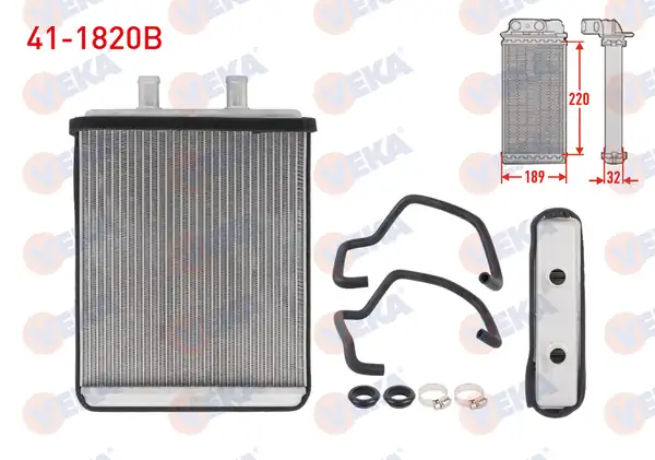 VEKA 41-1820B | Kalorifer Radyatörü Brazing Iveco Daily IV V 2006 2014