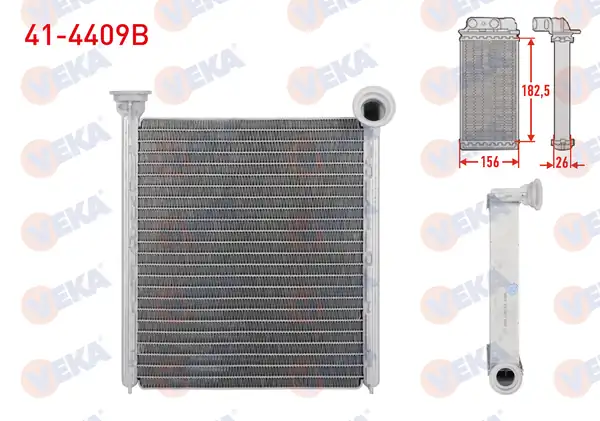 VEKA 41-4409B | Kalorifer Radyatörü Brazing Volkswagen Golf VI 5k1 1 6 TDI 2008 2013