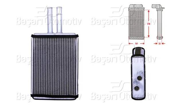 WISCO 2143003-00 | Kalorifer Radyatörü Brazing M-T A-T 205x181 mm Opel Vectra B 1 6 İ 1 7 TD 1 8 İ 2 0 İ 2 2 İ 2 5 İ 2 6 İ 95