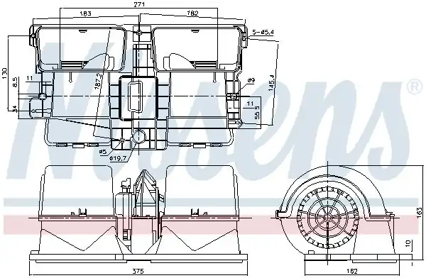 NISSENS 87134 | Kalorifer Motoru Komple Scania P G R T Serisi 06