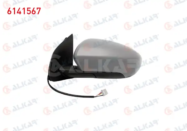 ALKAR 6141567 | Dış Dikiz Aynası Sol Elektrikli Isıtmalı Astarlı 5 Pin Nissan Qashqai J10 2006 2013