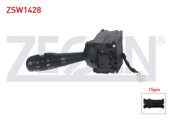 ZEGEN ZSW1428 | Far Sinyal Kumanda Kolu 17 Pin Renault Clio IV Traffic III Captur Duster Dokker Lodgy 2010