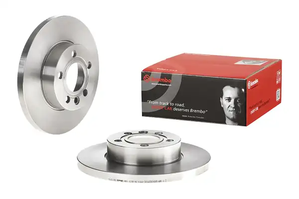 BREMBO 08-7132-10 | Fren Diski Tek Disk Ön Vag T4 92 04
