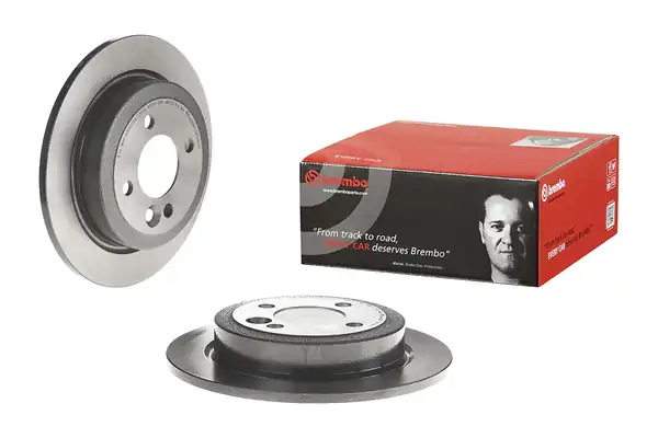 BREMBO 08-9163-11 | Fren Diski Mini Cooper Arka R 50 R52 R53 UV Coated 2 Adet