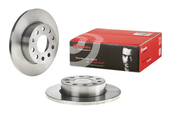 BREMBO 08-9488-10 | Fren Diski Tek Disk Arka Vag A3 Cad3 Go5 6 7 Jet3 4 03 14