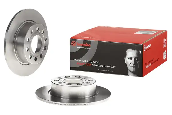 BREMBO 08-9502-10 | Fren Diski Tek Disk Arka Vag A3 Cad3 Go5 6 7 Jet4 03 20