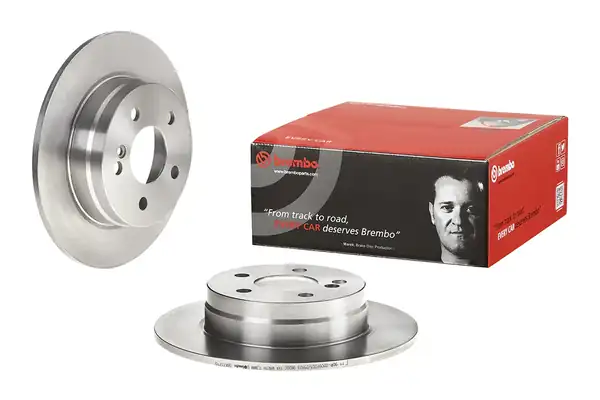 BREMBO 08-A737-10 | Fren Diski Tek Disk Arka M Benz 204 07 15